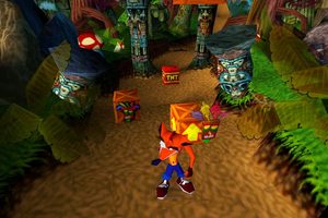 Crash y sus cajas.